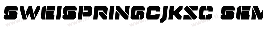 SweiSpringCJKsc Semi字体转换